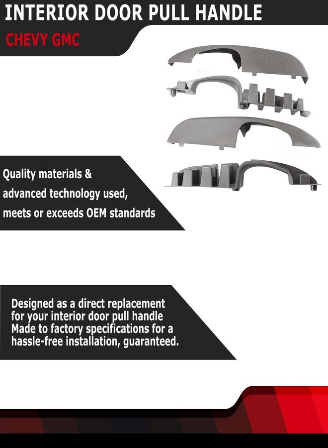 FEXON زوج من مقابض سحب الأبواب الداخلية الأمامية اليسرى واليمنى من FEXON، متوافقة مع سيارات شيفروليه إكسبريس وجي إم سي سافانا 1500 و2500 و3500 موديلات 2003-2019، بديل للأرقام 25750064 و10388389 - Image 2